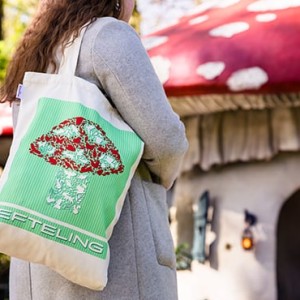 paddenstoelen canvas totebag