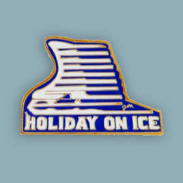 Holiday on ice pin