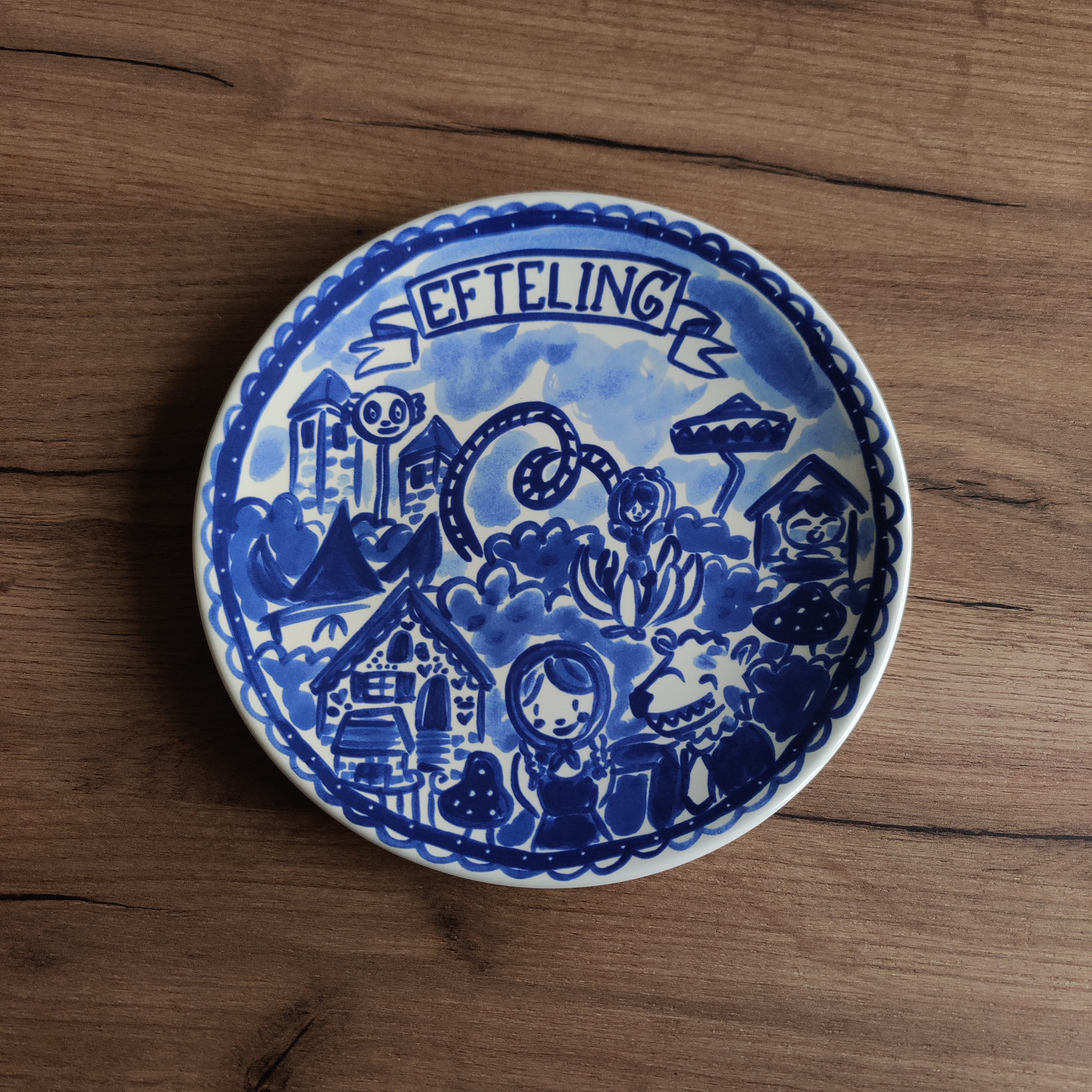 Bord 22cm - Delfts blauw